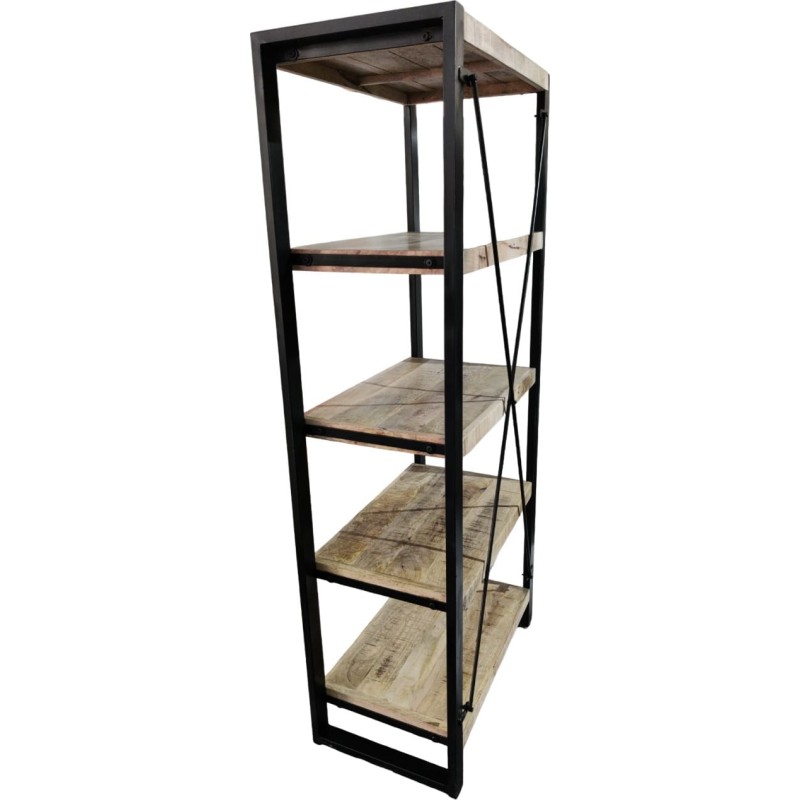 ΒΙΒΛΙΟΘΗΚΗ ART MAISON BAKERSFIELD - NATURAL BLACK (80x45x185εκ.) ΒΙΒΛΙΟΘΗΚΗ ART MAISON BAKERSFIELD - NATURAL BLACK (80x45x185εκ.)
