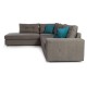 Γωνιακός καναπές Δεξιά Γωνία Art Maison Accord - Dark Gray (280x225x87εκ)