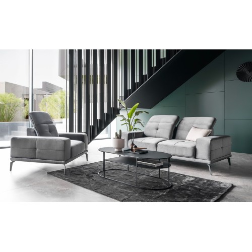 Διθέσιος καναπές Art Maison Argyle - Light Gray (195x113x106εκ)