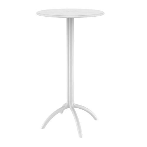 Τραπέζι Μπαρ Art Maison Malling - White (Φ60x108εκ.)