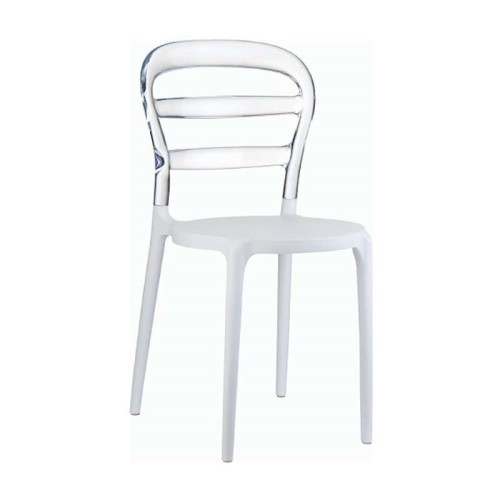 Καρέκλα Art Maison Hundested - White Clear (42x50x85εκ.)