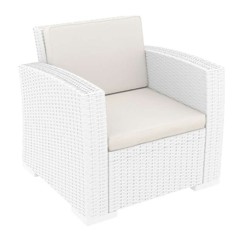Πολυθρόνα Πολυπροπυλενίου με μαξιλάρι Art Maison Fredericia - White (82X79X79εκ.)