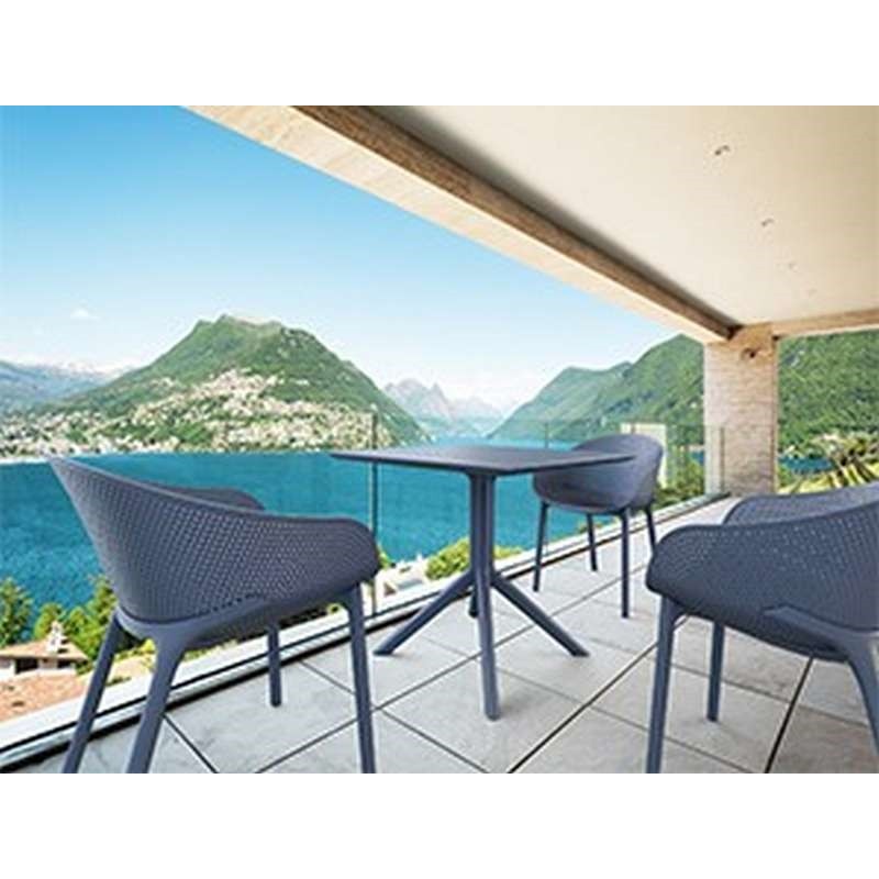 Τραπέζι Art Maison Strand - Dark Gray (80x80x74εκ) Τραπέζι Art Maison Strand - Dark Gray (80x80x74εκ)