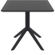Τραπέζι Art Maison Strand - Black (80x80x74εκ)