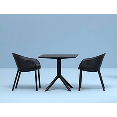 Τραπέζι Art Maison Strand - Black (80x80x74εκ)