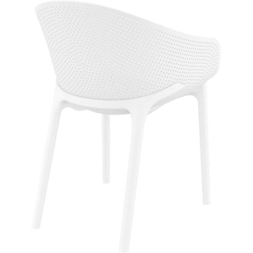 Πολυθρόνα σετ 4 τεμαχίων Art Maison Strand - White (54x60x81εκ)