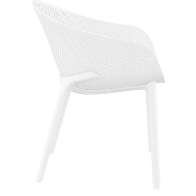 Πολυθρόνα σετ 4 τεμαχίων Art Maison Strand - White (54x60x81εκ)