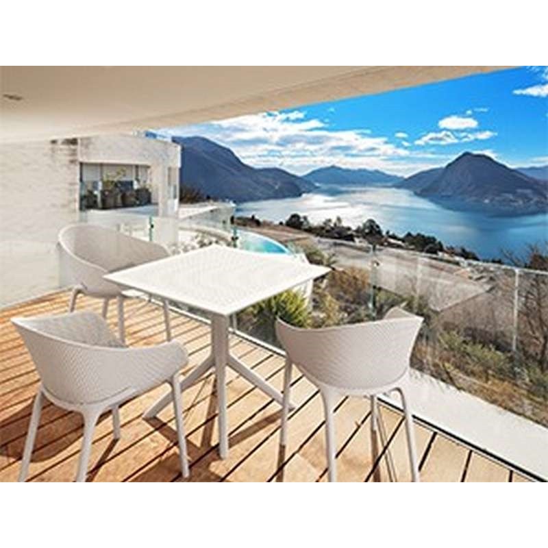 Πολυθρόνα σετ 4 τεμαχίων Art Maison Strand - White (54x60x81εκ)