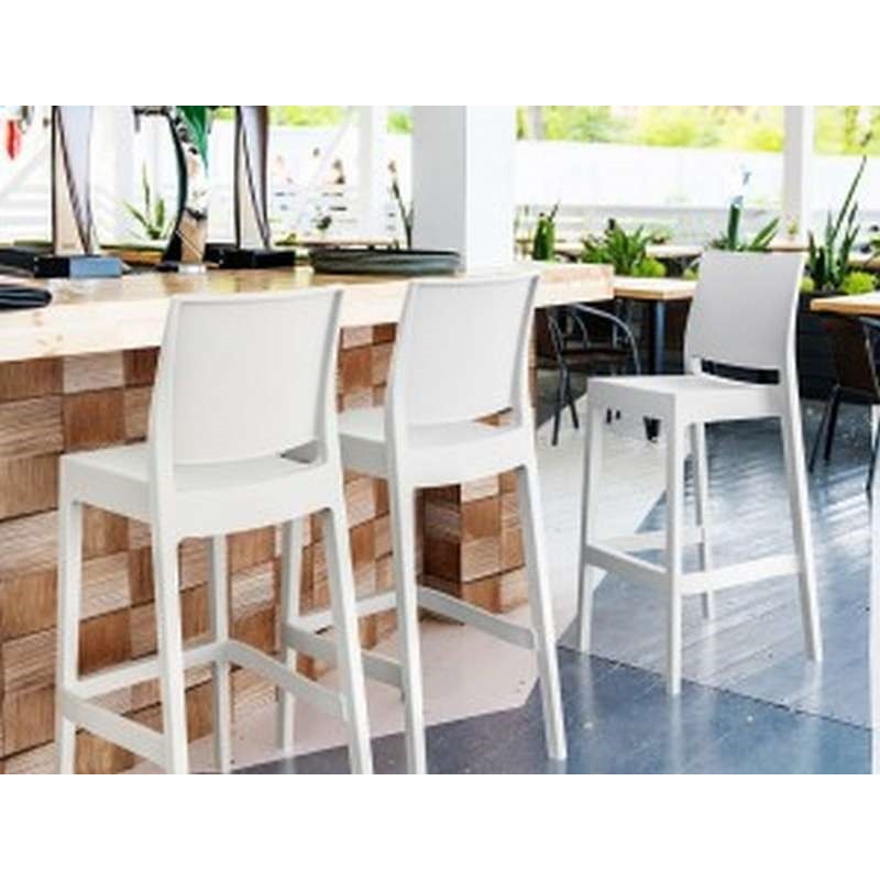 Σκαμπό Μπαρ Art Maison Humlebaek - White (44x51x108εκ.) Σκαμπό Μπαρ Art Maison Humlebaek - White (44x51x108εκ.)