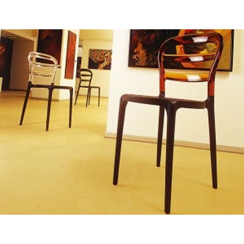 Καρέκλα Art Maison Hundested - Black Clear (42x50x85εκ.)