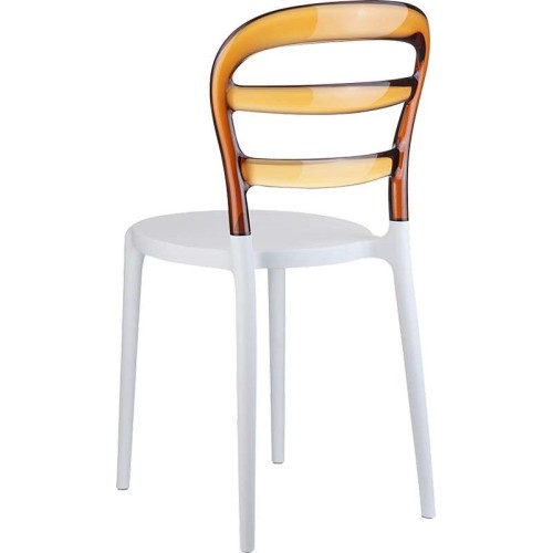 Καρέκλα Art Maison Hundested - White Brown (42x50x85εκ.)