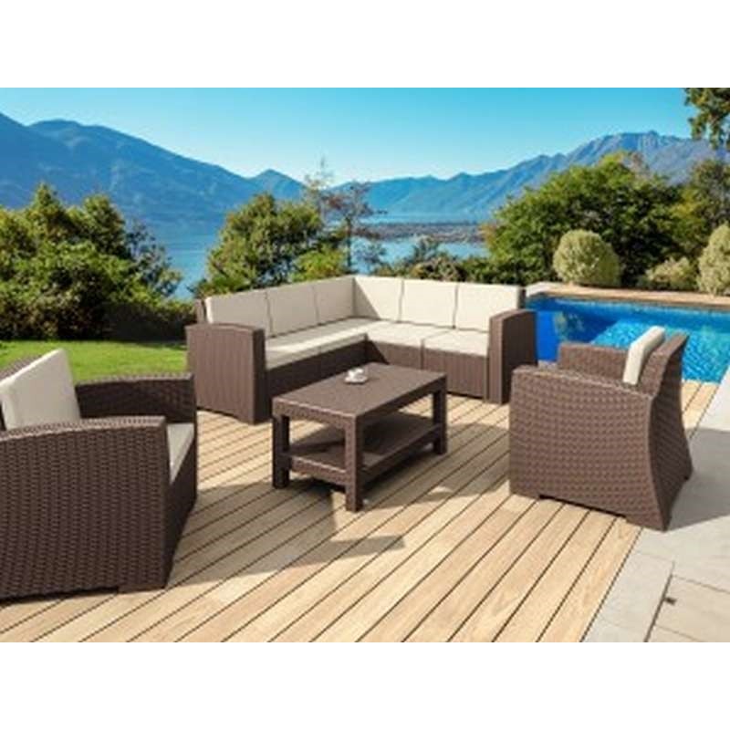 Τραπέζι Πολυπροπυλενίου Art Maison Fredericia - Brown (92x57x45εκ.)