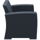 Πολυθρόνα Πολυπροπυλενίου Art Maison Fredericia - Dark Gray (82X79X79εκ.)
