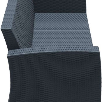 Καναπές Τριθέσιος Πολυπροπυλενίου Art Maison Fredericia - Dark Gray (198X79X79εκ.)