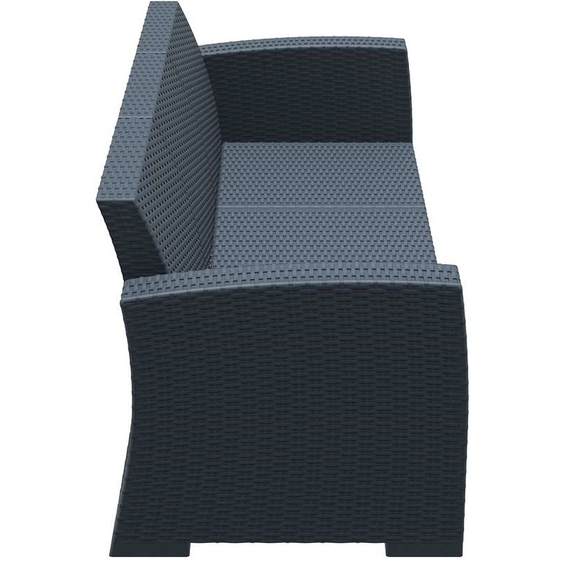 Καναπές Τριθέσιος Πολυπροπυλενίου Art Maison Fredericia - Dark Gray (198X79X79εκ.)