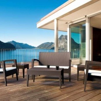 Σετ Σαλονιού 4 Τεμαχίων με μαξιλάρι Art Maison Hedensted - Brown (128x77x89εκ.)