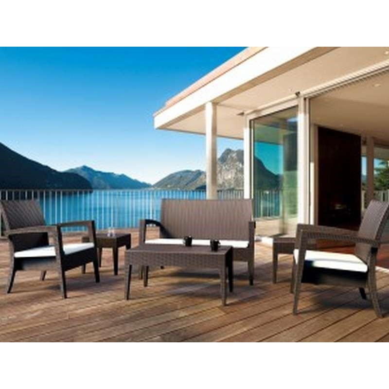 Σετ Σαλονιού 4 Τεμαχίων με μαξιλάρι Art Maison Hedensted - Brown (128x77x89εκ.)