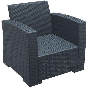 Πολυθρόνα Πολυπροπυλενίου Art Maison Fredericia - Dark Gray (82X79X79εκ.)
