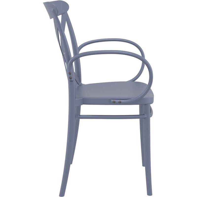 ΠΟΛΥΘΡΟΝΑ ART MAISON ANNIHILLUS DARK GREY ΠΟΛ/ΝΙΟΥ-57Χ51Χ87εκ.