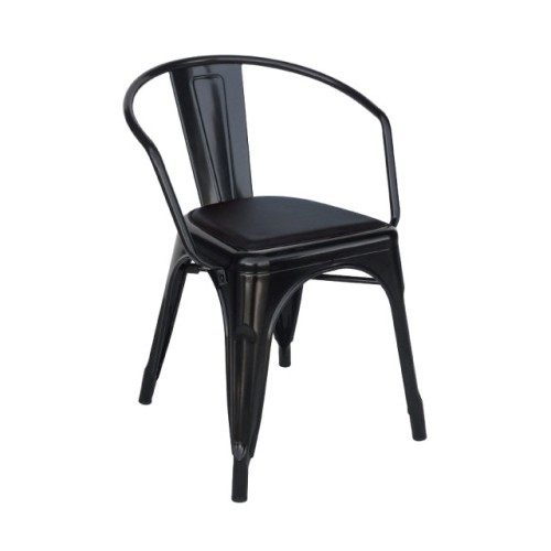 Καρέκλα με Pvc Art Maison Olstykke - Black (50X53X71cm)