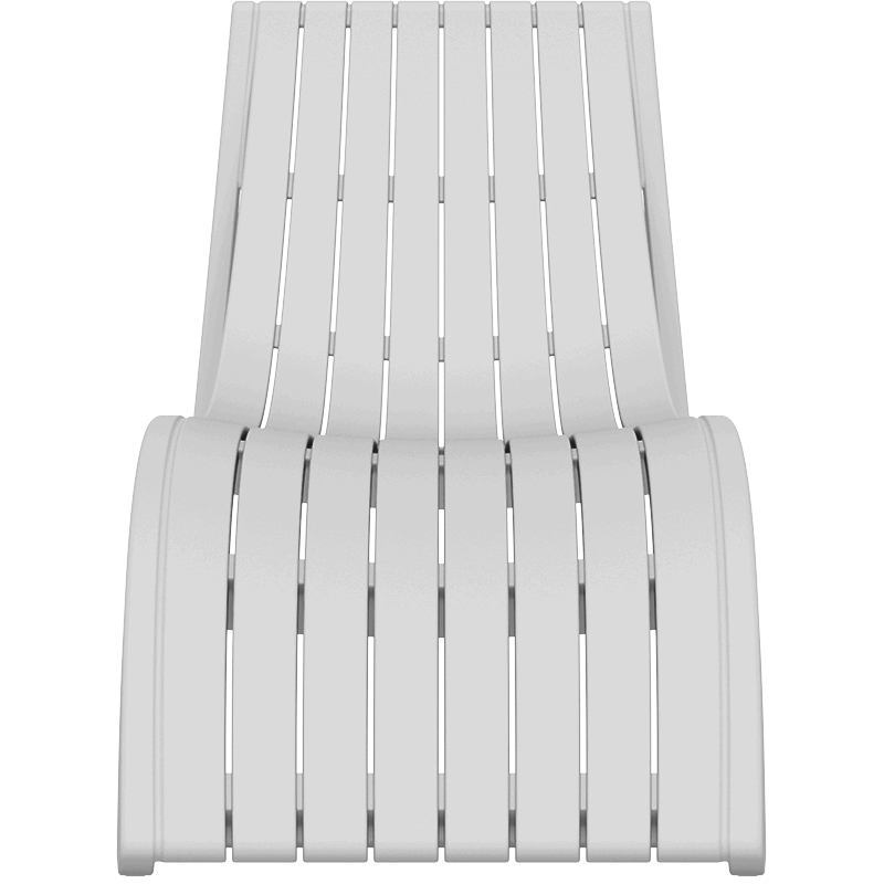 Ξαπλώστρα Art Maison Middelfart - White (72x180x70εκ.)