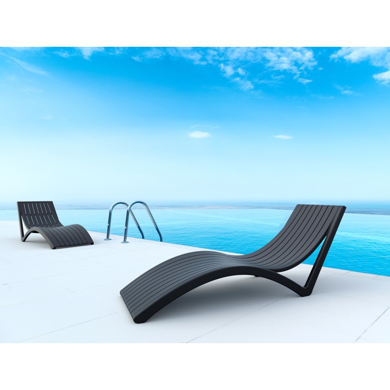 Ξαπλώστρα Art Maison Middelfart - Black (72x180x70εκ.)