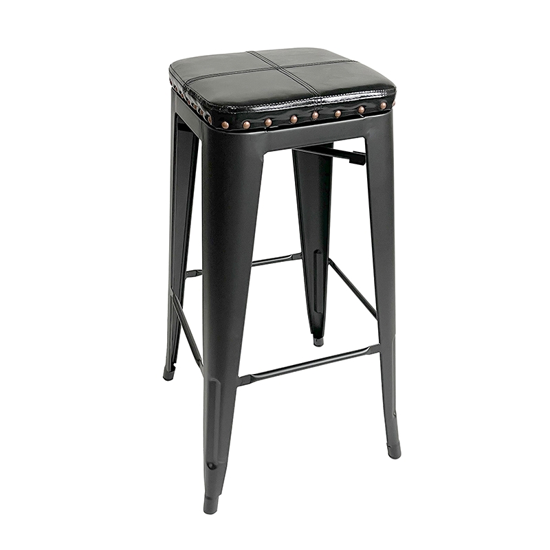 Σκαμπό χωρίς πλάτη Art Maison Olstykke - Black (43X43X76εκ.)