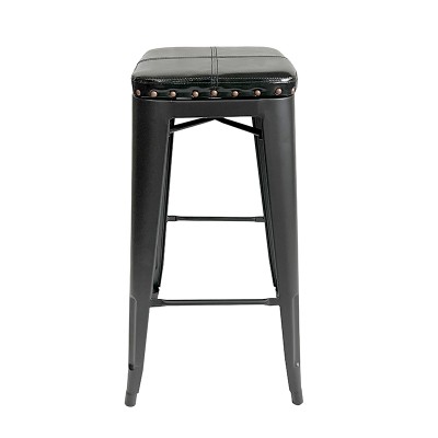 Σκαμπό χωρίς πλάτη Art Maison Olstykke - Black (43X43X76εκ.)