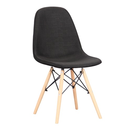 Καρέκλα Σετ 4 Τεμαχίων Art Maison Lystrup - Black (48x55x82εκ.)