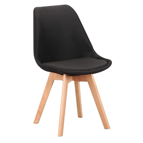 Καρέκλα Σετ 4 Τεμαχίων Art Maison Dragor - Black (48x55x82cm)