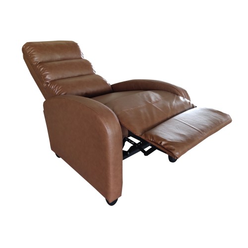 Πολυθρόνα Relax Art Maison Holbaek - Brown PU (68X76X104εκ.)
