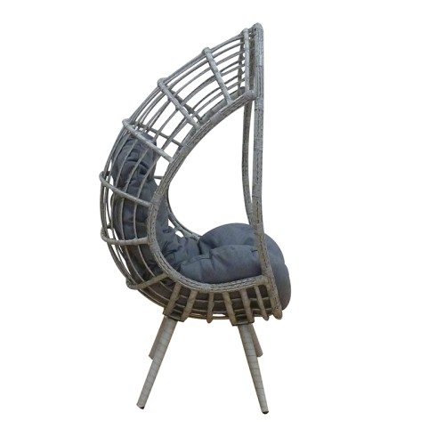 Πολυθρόνα Art Maison Ringkobing - Charcoal (80x68x138εκ.)