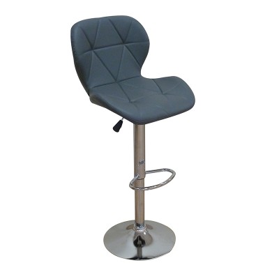 Σκαμπό Μπαρ 2 Τεμαχίων Art Maison Bramming -  Gray Pu (39x39x60-81/80/101εκ.)