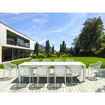 Σετ Τραπεζαρίας κήπου 11 Τεμαχίων Art Maison Frederikssund - Dark Gray (100X260/300Χ75εκ.)