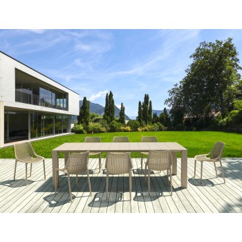 Σετ Τραπεζαρίας κήπου 9 Τεμαχίων Art Maison Frederikssund - Dark Gray (100X260/300Χ75εκ.)