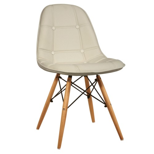 Καρέκλα Σετ 4 Τεμαχίων Art Maison Olstykke - Cream Pu (46X51X82εκ)