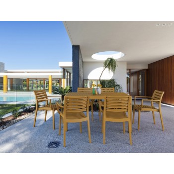 Σετ Τραπεζαρίας κήπου 7 Τεμαχίων Art Maison Jyllinge - Black (140x80x75εκ.)