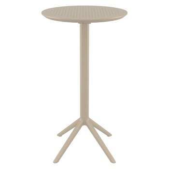 Τραπέζι Μπαρ Art Maison Strand - Taupe (Φ60x108εκ)