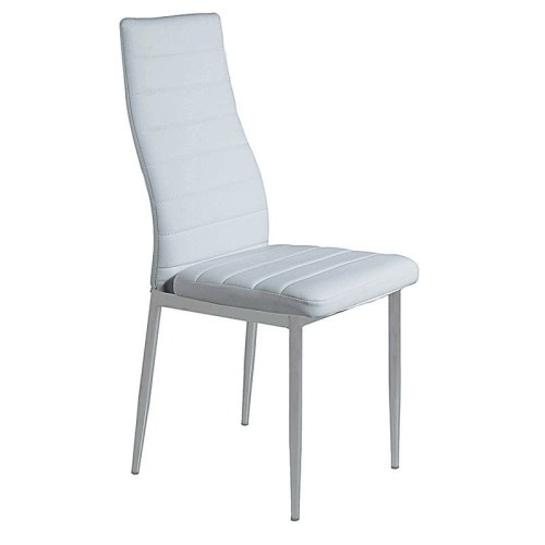 Καρέκλα Σετ 6 Τεμαχίων Art Maison Frederikshavn - White Pu (42x50x95εκ.)