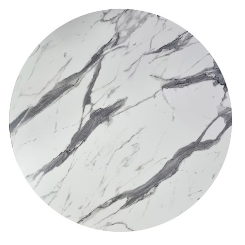 Επιφάνεια Τραπεζιού Art Maison Solrod - White Carrara (Φ60x2.5εκ)