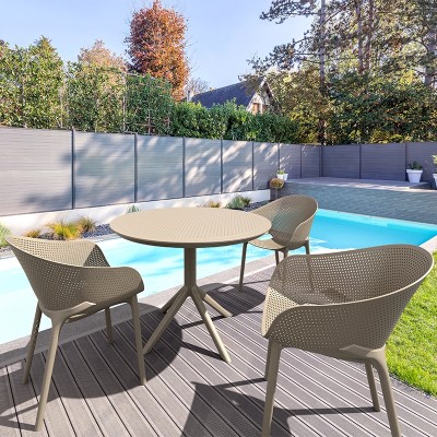 Τραπέζι Art Maison Strand - Taupe (Φ105x74εκ) Τραπέζι Art Maison Strand - Taupe (Φ105x74εκ)
