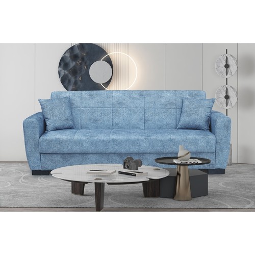 Καναπές Κρεβάτι Τριθέσιος Art Maison Silkeborg - Blue Gray (210Χ80Χ75εκ)