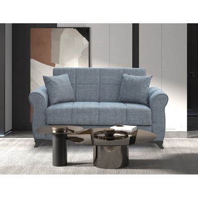 Καναπές-Κρεβάτι Art Maison Enesto Διθέσιος Ύφασμα Γκρι με Αποθ.Χώρο 150Χ80εκ.-150Χ80Χ75εκ. ΚΡΕΒ.125Χ100