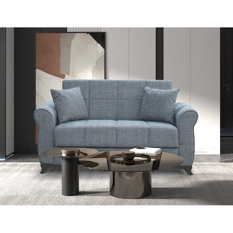 Καναπές-Κρεβάτι Art Maison Enesto Διθέσιος Ύφασμα Γκρι με Αποθ.Χώρο 150Χ80εκ.-150Χ80Χ75εκ. ΚΡΕΒ.125Χ100