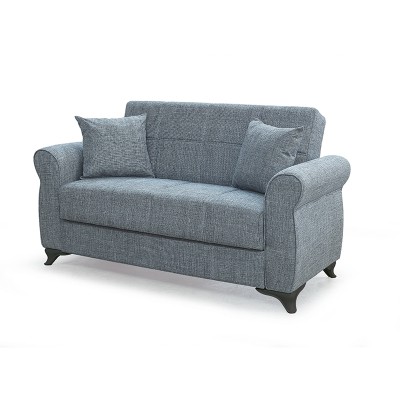 Καναπές-Κρεβάτι Art Maison Enesto Διθέσιος Ύφασμα Γκρι με Αποθ.Χώρο 150Χ80εκ.-150Χ80Χ75εκ. ΚΡΕΒ.125Χ100