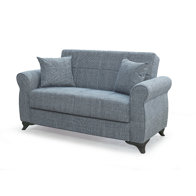 Καναπές-Κρεβάτι Art Maison Enesto Διθέσιος Ύφασμα Γκρι με Αποθ.Χώρο 150Χ80εκ.-150Χ80Χ75εκ. ΚΡΕΒ.125Χ100