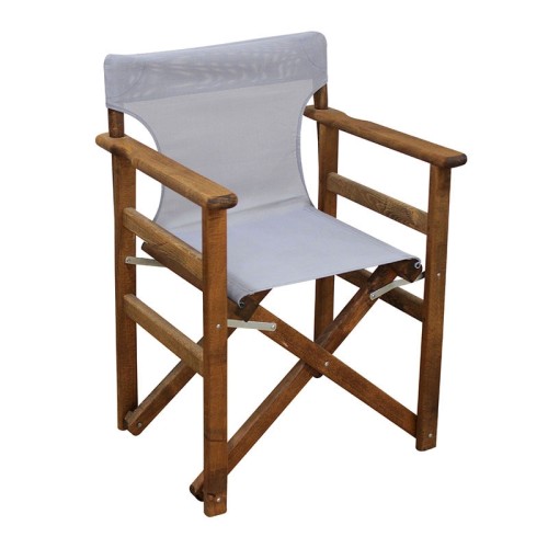 Καρέκλα Σκηνοθέτη με Καραβόπανο Art Maison Farum - Gray (59X51X85cm)