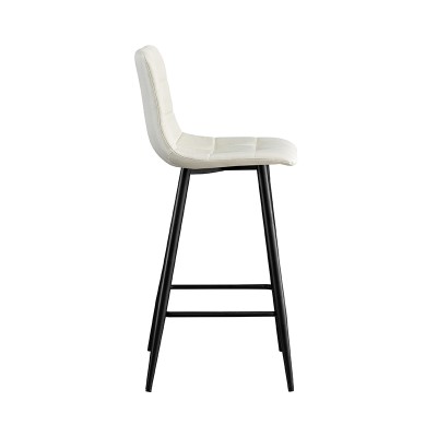 Σκαμπό Μπάρ Art Maison Braham 4τμχ Off White Ύφασμα 41x46x73/100εκ.-41X46X73/100εκ.