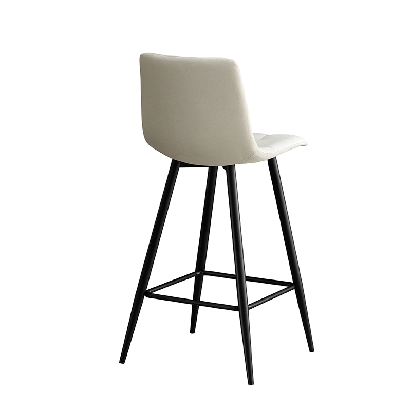 Σκαμπό Μπάρ Art Maison Braham 4τμχ Off White Ύφασμα 41x46x73/100εκ.-41X46X73/100εκ.