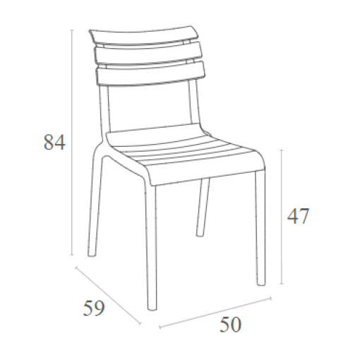 Καρέκλα Art Maison Aars - Taupe (50x59x84εκ.)